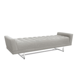 Interlude Home Luca King Bench - Grey