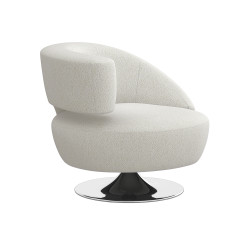 Interlude Home Isabella Left Swivel Chair - Cameo