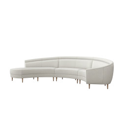 Interlude Home Capri Left Chaise Sectional - Cameo