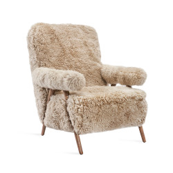 Interlude Home Barrett Lounge Chair - Morel Taupe