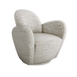 Interlude Home Miami Swivel Chair - Storm