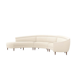 Interlude Home Capri Left Chaise Sectional - Pure