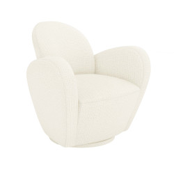 Interlude Home Miami Swivel Chair - Dune