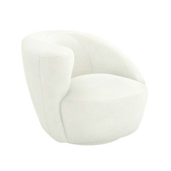 Interlude Home Carlisle Left Swivel Chair - Shell