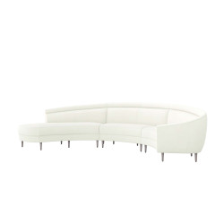 Interlude Home Capri Right Chaise Sectional - Shell