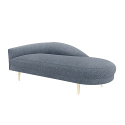 Interlude Home Gisella Left Chaise - Azure