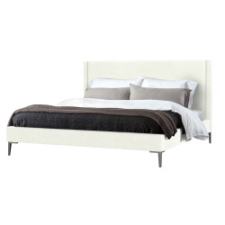 Interlude Home Izzy Queen Bed - Shell