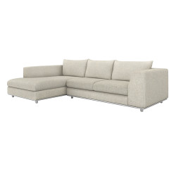 Interlude Home Comodo Left Chaise Sectional - Wheat