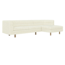 Interlude Home Ornette Right Chaise Sectional - Down