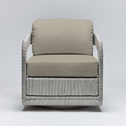 Interlude Home Harbour Lounge Chair - Grey/ Sisal