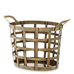 Eichholtz Vreeland Basket - Vintage Brass