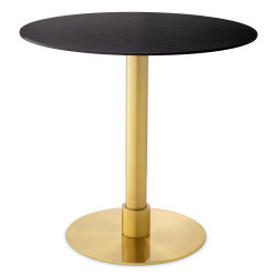 Eichholtz Terzo Dining Table - Round Brushed Brass