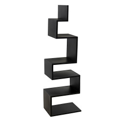 Noir Laszlo Bookcase - Black Steel