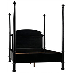 Noir New Douglas Bed - Queen - Hand Rubbed Black