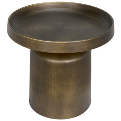 Noir Lee Side Table - Aged Brass