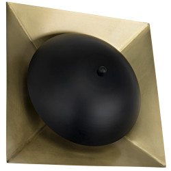 Noir Agila Sconce - Steel With Brass Finish