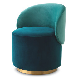 Eichholtz Greer Low Dining Chair - Savona Sea Green Velvet