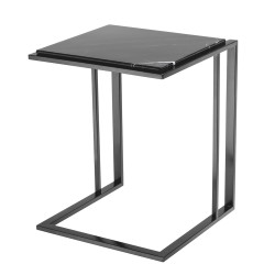 Eichholtz Cocktail Side Table - Bronze Finish - Black Marble