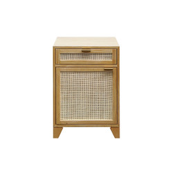 Worlds Away Pine Wood Chest W. Cane Front Door