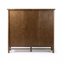 Four Hands Renaud 3 - Door Cabinet - Dark Toasted Oak Veneer