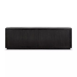 Four Hands Warby Sideboard - Worn Black Veneer