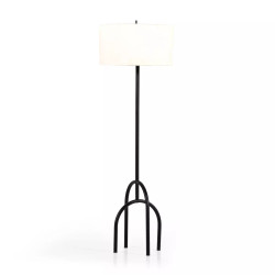 Four Hands Arc Floor Lamp - Matte Black