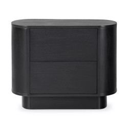 Four Hands Paden Nightstand - Aged Black Acacia