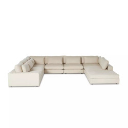 Four Hands Bloor 7 - Piece Sectional W/ Ottoman - Clairmont Sand