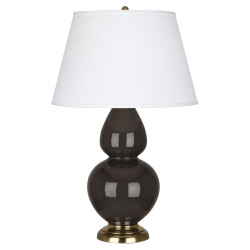 Double Gourd Table Lamp - Antique Brass - Coffee