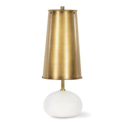 Southern Living Hattie Concrete Mini Lamp - Natural Brass