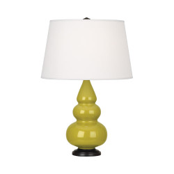 Small Triple Gourd Table Lamp - Citron