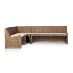 Amber Lewis x Four Hands Senna Dining Banquette L Shape 106"- Right - Broadway Dune