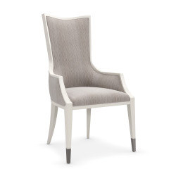 Caracole Lady Grey Arm Dining Chair