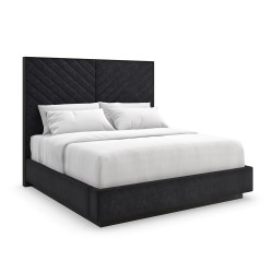 Caracole Meet U In The Middle King Bed - Black Stain Ash