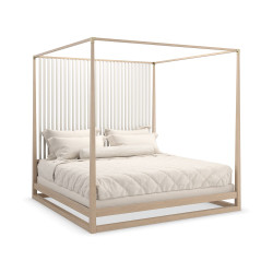 Caracole Pinstripe Light King Bed