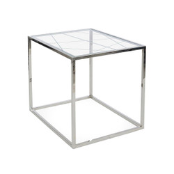 John Richard Beveled Glass End Table