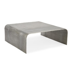 John Richard Cocktail Table In Textured Nickel