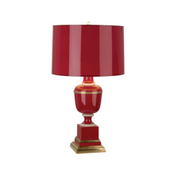 Mary McDonald Annika Accent Table Lamp - Natural Brass - Red Lacquer