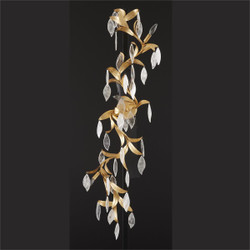 John Richard Blooming Selenite Four-Light Wall Sconce