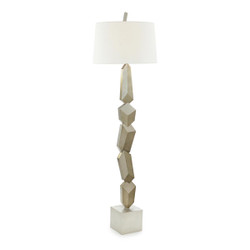 John Richard Trompe-L'Oeil Silver Floor Lamp