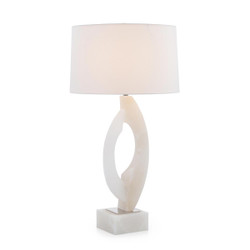 John Richard Alabaster Table Lamp - Asymmetrical