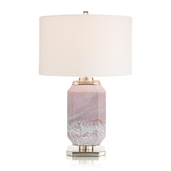 John Richard Marbled Mauve Table Lamp