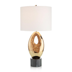 John Richard Glass Geode Table Lamp - Oranic