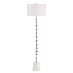 John Richard Polished Nickel Floor Lamp