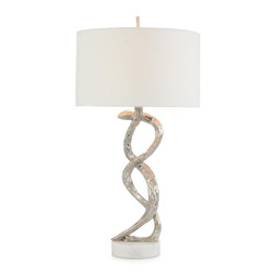 John Richard Windswept Silver Table Lamp