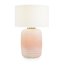 John Richard Peach Honeycomb Table Lamp