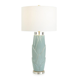 John Richard Lush Leaves Table Lamp - Green