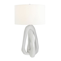 John Richard Terrene Table Lamp - White