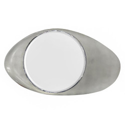 John Richard Silver Pebble Mirror