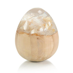 John Richard Clear Resin - Wood Stone Egg